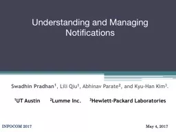 Understanding and Managing Notifications