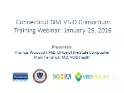 Connecticut SIM VBID Consortium