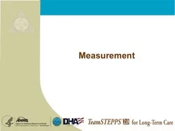 Measurement Objectives Describe the importance of measurement