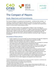 The Compact of Mayors Goals Objectives and Commitments