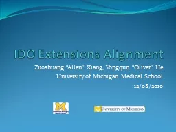 IDO Extensions Alignment