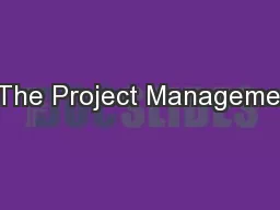 1 The Project Management