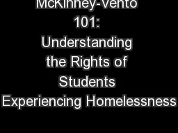 McKinney-Vento 101: Understanding the Rights of Students Experiencing Homelessness