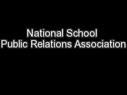 National School Public Relations Association