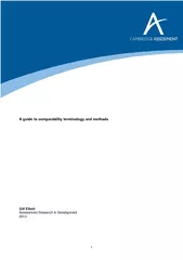 A guide to comparability terminology and methods Gill