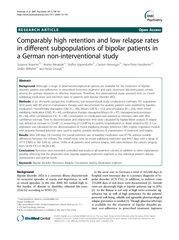 RESEARCH ARTICLE Open Access Comparably high retention