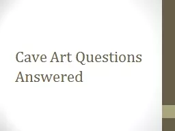 Cave Art Questions Answered