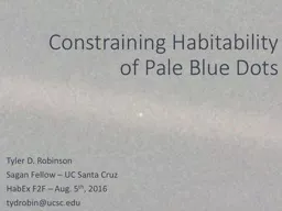 Constraining Habitability of