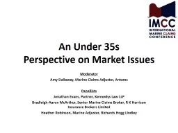 An Under 35s Perspective on Market Issues