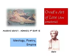 Ovid’s  Art of Love  (
