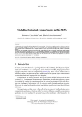 MeCBIC Modelling biological compartments in BioPEPA Fe
