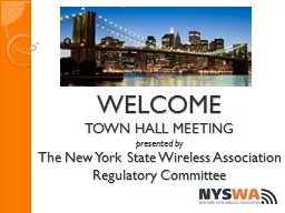 WELCOME TOWN HALL MEETING