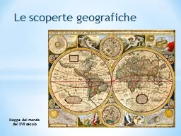 Le scoperte geografiche Mappa del mondo del XVII secolo