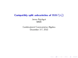 Compatibly split subvarieties of Hilb Jenna Rajchgot M