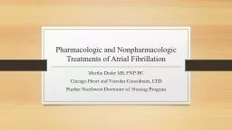 Pharmacologic and Nonpharmacologic Treatments of Atrial Fibrillation