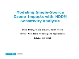 Modeling  Single-Source Ozone Impacts