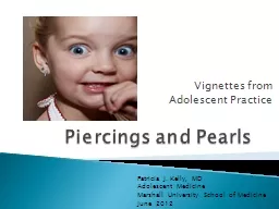 Piercings and Pearls Vignettes from