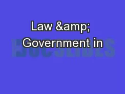 Law & Government in