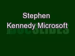 Stephen Kennedy Microsoft