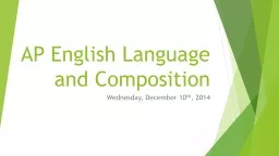 AP English Language  and Composition