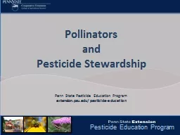 Pollinators  and Pesticide Stewardship