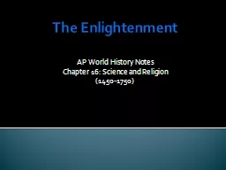 The Enlightenment AP World History Notes