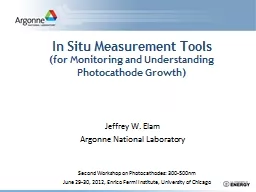 In Situ Measurement Tools