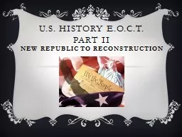 U.S. History E.O.C.T. Part II