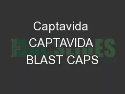 Captavida CAPTAVIDA BLAST CAPS