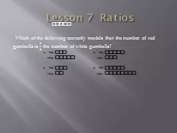 Lesson 7  Ratios      