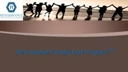 Renaissance Prenatal Care Program