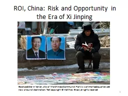 ROI, China: Risk and Opportunity in the Era of Xi Jinping