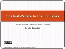 Lecture 6 of the Spiritual Warfare Seminar