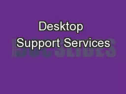 Desktop Support Services
