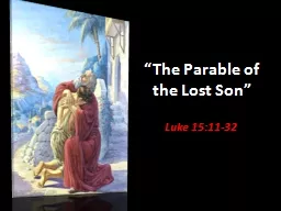 “The Parable of the Lost Son”