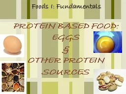 PROTEIN BASED FOOD: EGGS