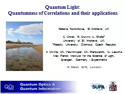 Quantum  Light:  Quantumness