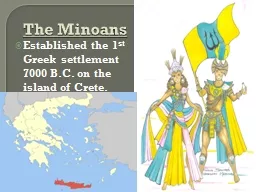 The Minoans Established the 1