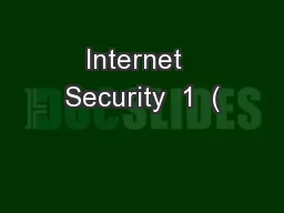 Internet  Security  1  (