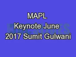 MAPL Keynote June 2017 Sumit Gulwani
