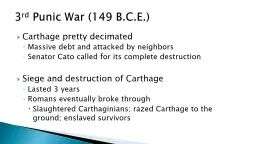 Carthage pretty decimated