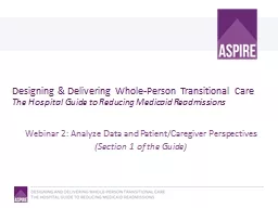 Designing & Delivering Whole-Person Transitional Care