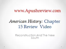 American History:  Chapter