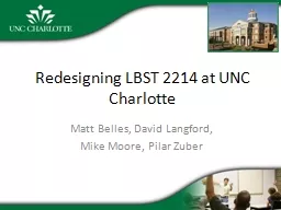 Redesigning LBST 2214 at UNC Charlotte