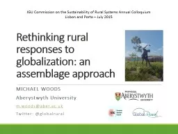Rethinking rural responses to globalization: an assemblage approach