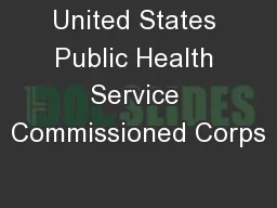 United States Public Health Service Commissioned Corps