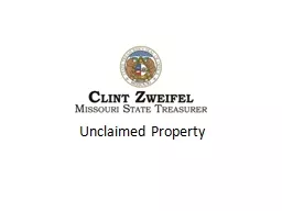 Unclaimed Property History of Missouri’s