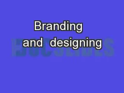 Branding  and  designing