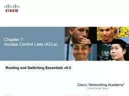 Chapter 7:  Access Control Lists (ACLs)