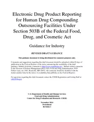 Electronic Drug Product Reporting for Human Drug Compo